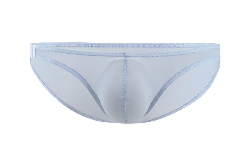 Trade U išgaubtas plonas ledinis šilkas vyriškas apatinis trikotažas žemu juosmeniu E043