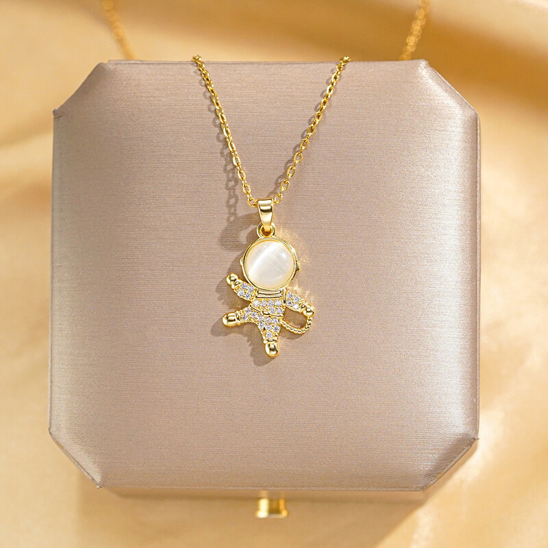 Tikras auksas Galvaninis modernus mikrosmeigtukas deimantinis titano plieno karoliai, moteriški temperamento raktikaulio grandinė Interneto įžymybė lengvi prabangūs papuošalai didmeninė prekyba