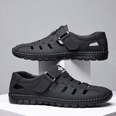 Meeste suvesandaalid rannanahast õõnsad pehmed sandaalid, libisemiskindlad suletud ninaga hingavad kiiresti kuivavad jalatsid meeste sandaalid