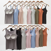 Casual γυναικεία σουτιέν φανελάκια με μαξιλαράκια με κουπ με πέντε δάχτυλα Spaghetti Cami Top Γιλέκο Γυναικεία καμιζόλα με ενσωματωμένο σουτιέν Push Up S-3XL