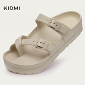 Kidmi 2024 Summer Flat σανδάλια Γυναικεία Flat πέδιλα Γυναικεία σαγιονάρες Καλοκαιρινά σανδάλια Outdoor Women Platform Σανδάλια Παντόφλες για το σπίτι