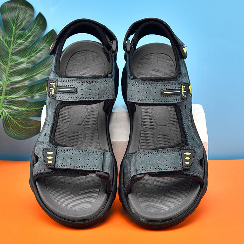 Nove ljetne muške sandale od prave kože Klasične ležerne cipele Muške vanjske sandale za plažu Rimske ljetne muške cipele za vodu Vel. 38-46