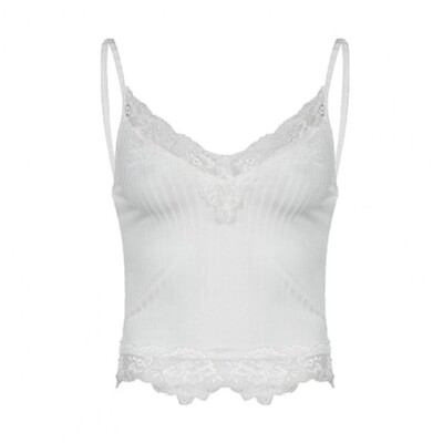 Naiste püksid, pits-kaelus, õhukesed varrukateta pullover, vööalune vabaaja seksikas sling.