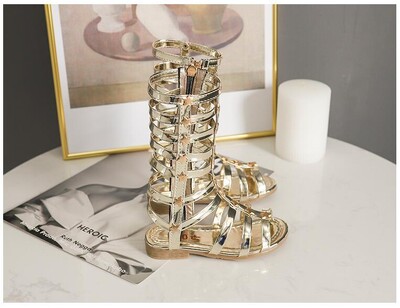 Uued suvised lastesandaalid Rooma saapad Kõrge otsaga tüdrukutele sandaalid Lastele Gladiaatori sandaalid Soe allahindlus Väikelaste tüdrukute kingad