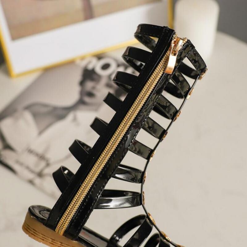 Uued suvised lastesandaalid Rooma saapad Kõrge otsaga tüdrukutele sandaalid Lastele Gladiaatori sandaalid Soe allahindlus Väikelaste tüdrukute kingad