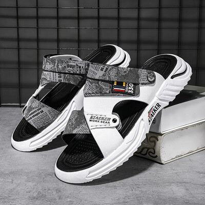 Meeste uus stiil 2023. aasta vabaajajalatsid, hingavad ja kerged, libisemiskindlad rannasussid