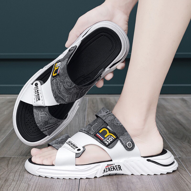 Meeste uus stiil 2023. aasta vabaajajalatsid, hingavad ja kerged, libisemiskindlad rannasussid