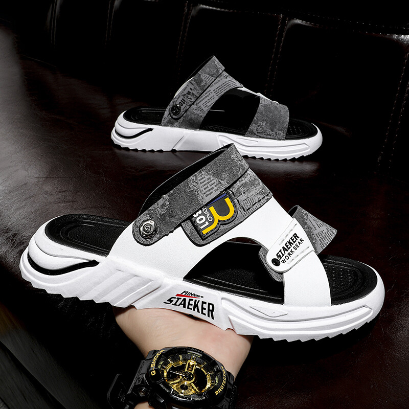 Meeste uus stiil 2023. aasta vabaajajalatsid, hingavad ja kerged, libisemiskindlad rannasussid