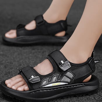 2024 Summer New Outwear Casual Αθλητικά Σανδάλια και Παντόφλες Velcro Driving Summer Soft Sole Παπούτσια παραλίας Ανδρικά