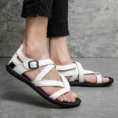 Nauji vasariniai sandalai Vyriški laisvalaikio mados prabangūs dizainerių paplūdimio sandalai lauko aukštos kokybės neslystantys Hombre laisvalaikio batai