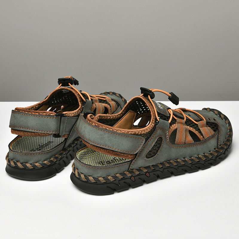 Suvised meeste sandaalid vabaaja jalanõud Itaalia meeste kingad Kaubamärgid Outdoor Snearkes hingavad sussid Meeste paadikingad Chaussure Homme