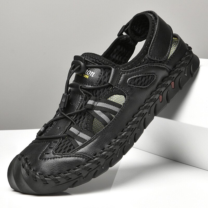 Suvised meeste sandaalid vabaaja jalanõud Itaalia meeste kingad Kaubamärgid Outdoor Snearkes hingavad sussid Meeste paadikingad Chaussure Homme