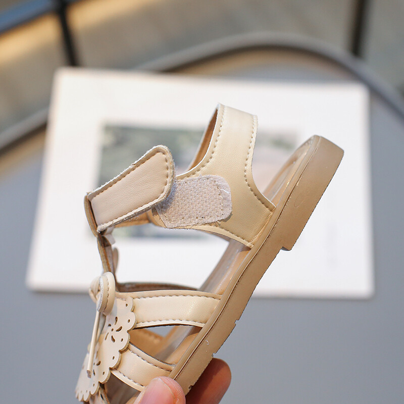 Tüdrukute suvised sandaalid Väljalõikega pitsist printsessikingad Laste sandaalid libisemisvastase pehme tallaga väikelaste rannajalatsid Suurus 21-30