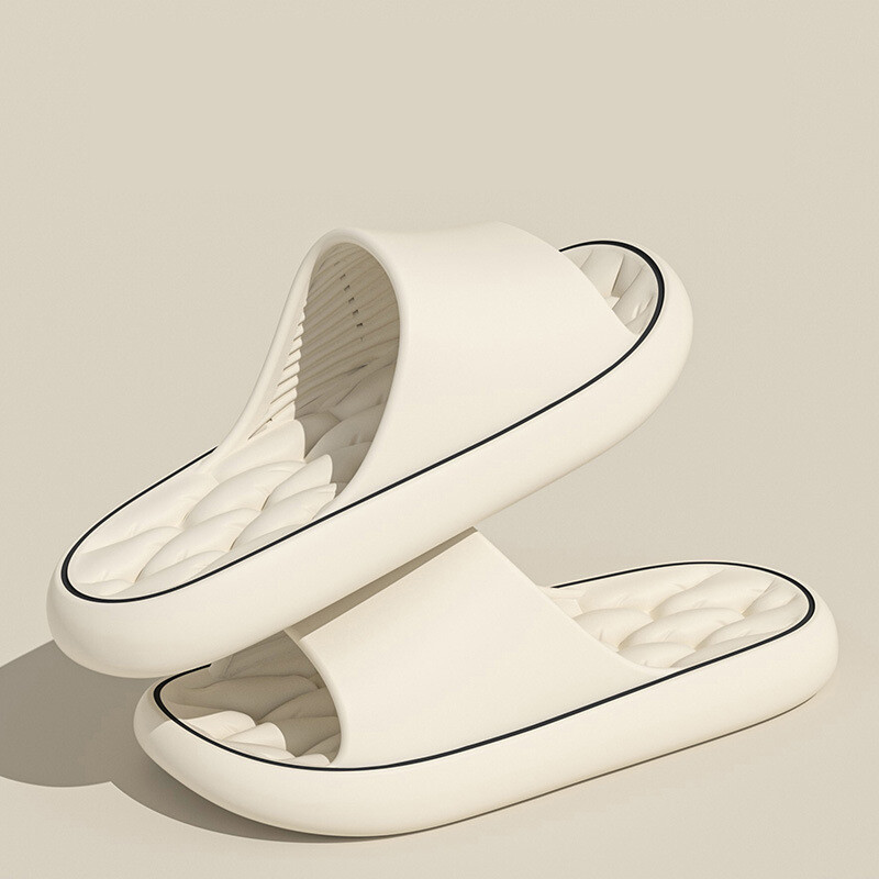 Απλές μαλακές διαφάνειες μαξιλαριού, καθημερινά παπούτσια με ανοιχτό δάχτυλο που στεγνώνουν γρήγορα, άνετες τσουλήθρες εσωτερικού χώρου