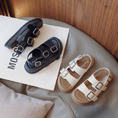 Παιδικά Αθλητικά Σανδάλια Μπεζ ανοιχτά για αγόρια για κορίτσια Παπούτσια παραλίας Μαύρα με μαλακό πάτο αντιολισθητικά Fashion Hundred παιδικά παιδικά σανδάλια