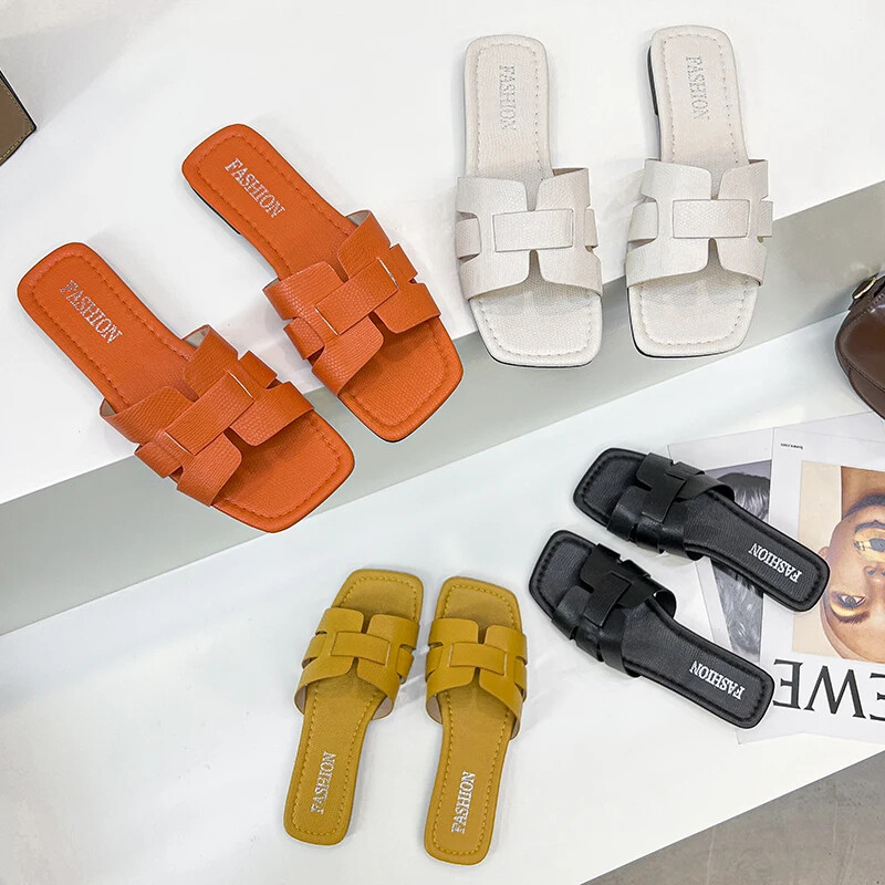 Καλοκαιρινή παντόφλα Γυναικεία Παπούτσια Γυναικεία Παντόφλες Υψηλής Ποιότητας Σλάιντ Σανδάλια Γυναικεία Παπούτσια Νέο Σχέδιο Μόδας Flat Παπούτσια παραλίας Γυναικείες παντόφλες