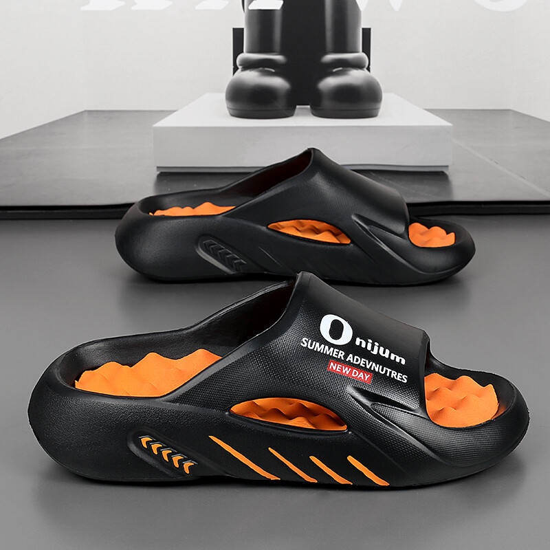 Vyriškos šlepetės Vasaros Nauja Platforma Šlepetės Sandalai EVA Minkštu padu Vyriški batai Vidaus lauko vaikščiojimo paplūdimio Batai Didelis dydis 38-47