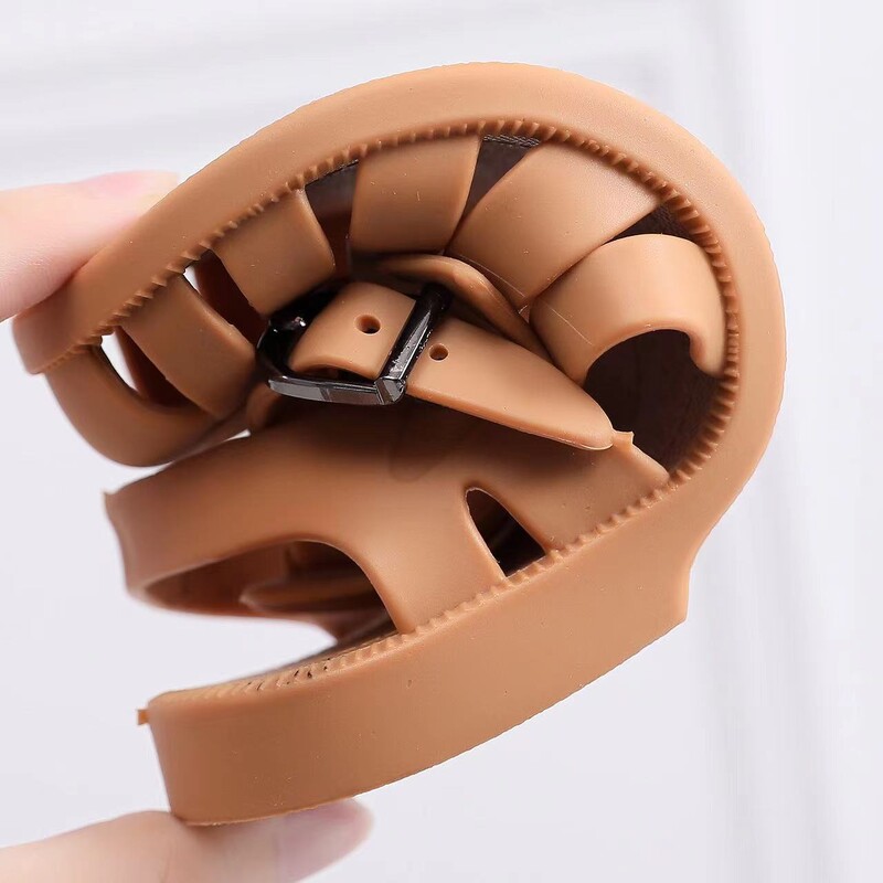 Vasaros laisvalaikio romėniškos šlepetės paplūdimio batai vasariniai vaikiški sandalai mergaitėms, minkšti neslystantys batai vaikams, saldainiai, želė