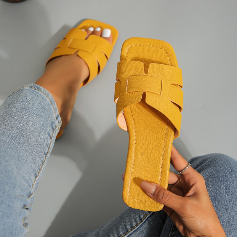 Naiste suvised sussid, luksuslikud õues, rannas plätud, naiste sandaalid, trendibrändi disainiga slaidid kingad, naine 2024, suur suurus 43