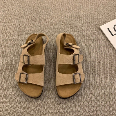 Σανδάλια μόδας 2024 Γυναικεία φλατ σανδάλια Rome Flats Clip Toe Σανδάλια παραλίας Γυναικεία καλοκαιρινά Νέα ρηχά παπούτσια για γυναίκες σανδάλια