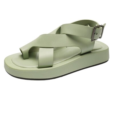 HOT γυναικεία σανδάλια 2024 Καλοκαίρι μονόχρωμα άνετα γυναικεία παπούτσια παραλίας Χονδρά σανδάλια για γυναικεία αντιολισθητικά παπούτσια