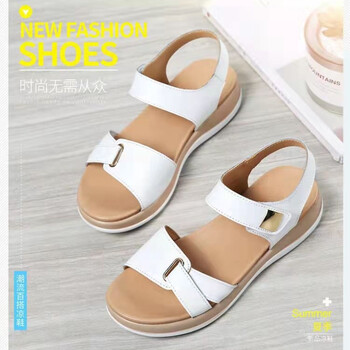 2024 Summer New γυναικεία σανδάλια χοντρές γόβες Wedge Hemp Rope Wedge Peep Toe Beach Γυναικεία σανδάλια Λαστιχένια σόλα Γυναικεία λουριά παπούτσια