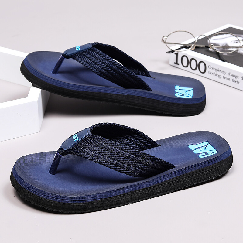 Flip-flops de vară pentru bărbați, în aer liber, pantofi de plajă casual, papuci ușori, respirabili, cu talpă moale, sandale anti-alunecare rezistente la uzură