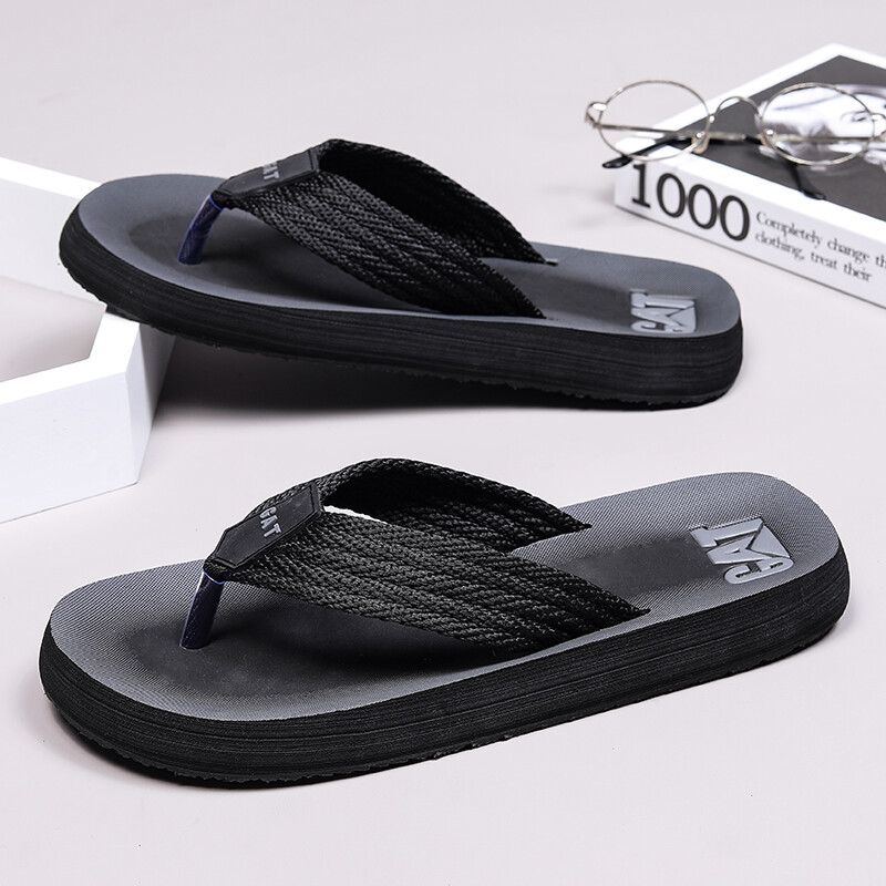 Flip-flops de vară pentru bărbați, în aer liber, pantofi de plajă casual, papuci ușori, respirabili, cu talpă moale, sandale anti-alunecare rezistente la uzură