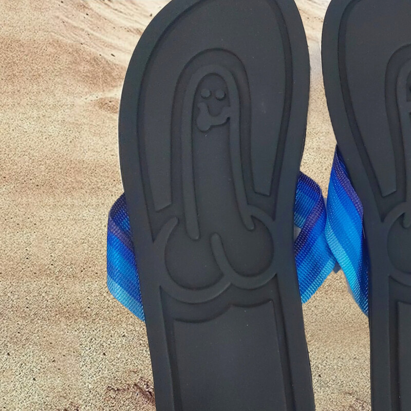 Șlapi cu penis ascunși Șlapi amuzanți cu penis ascuns Parodie Penis Summer Beach Comfort Anti-alunecare Slapi pentru bărbați cu uscare rapidă