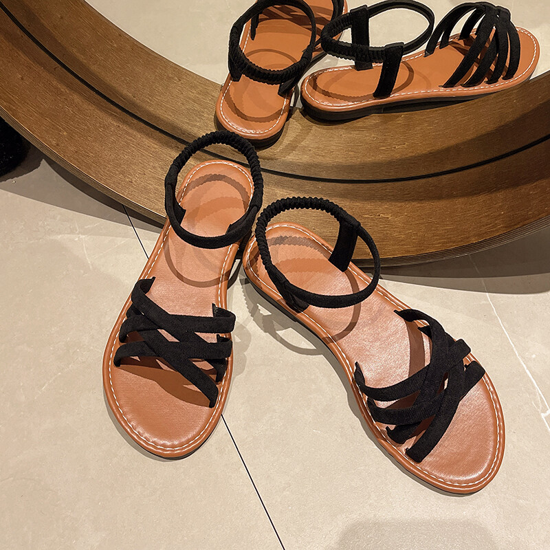 Lamedad Leopard-sandaalid Naiste mugavad vabaajajalatsid Kõndimine Uued jalutussussid 2024. aasta suvine väljas, rannas liugused, plätud