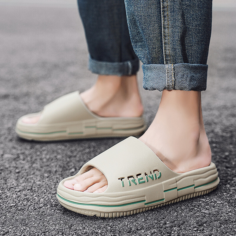 Muške neklizajuće EVA platforme, udobne papuče s mekim potplatom za unutarnje vanjske kupaonice za plažu, ljetne sandale za muškarce