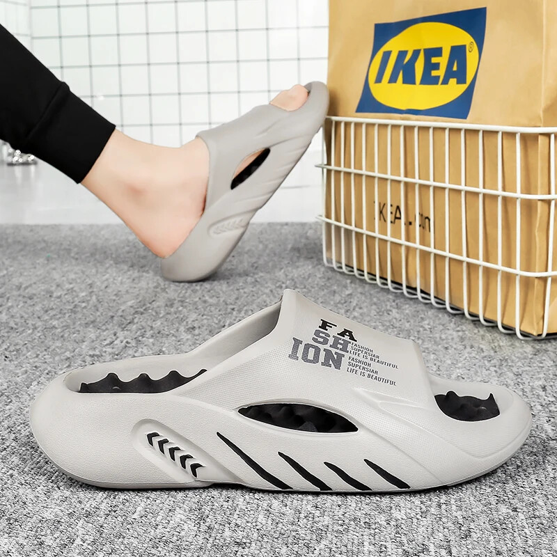 Uued suvised Meeste Massaažisussid Küljed Siseruumides Välisandaalid Rannajalatsid Pehme tallaga Slaidid Meeste plätud Meeste sandaalid