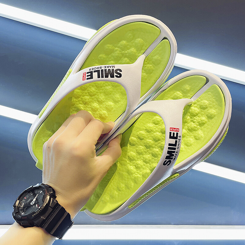 Mood Uued Meeste Massaažisussid Mugavad plätud väljas siseruumides Pehme tald Meeste Rannasandaalid Libisemiskindlad Kodu Meeste sussid