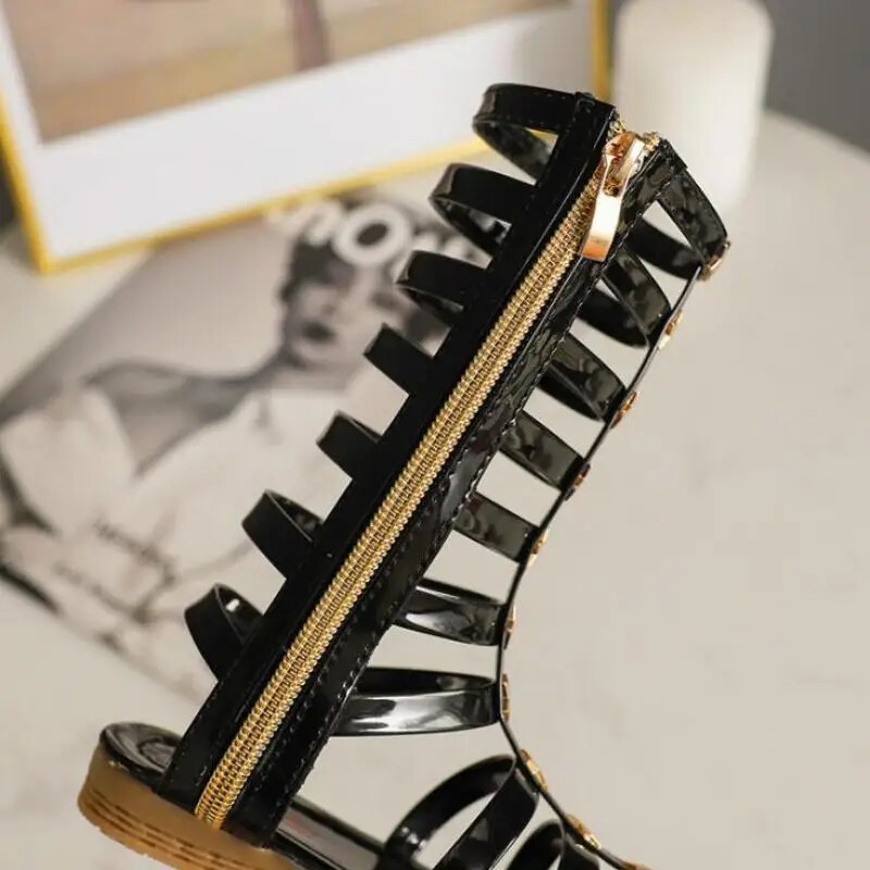 Nove ljetne dječje sandale Rimske čizme Visoke sandale za djevojčice Dječje gladijatorske sandale Hot Sale Cipele za malu djevojčicu