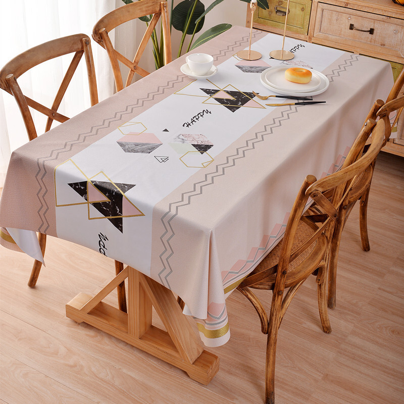 Fata de masa rezistenta la apa si la ulei Fata de masa dreptunghiulara din panza scandinava Fata de masa PVC de ultima generatie