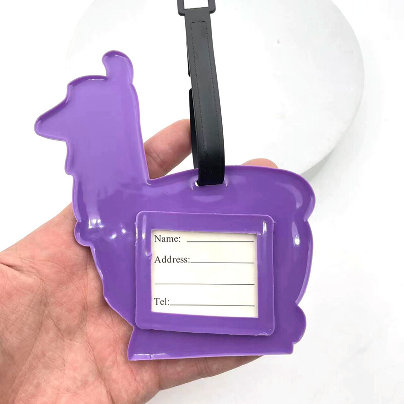 Populaarne valge roosa armas alpaka registreerimispagasi silt pagasisildijaama lennujaama kaotsiminekuvastane silt