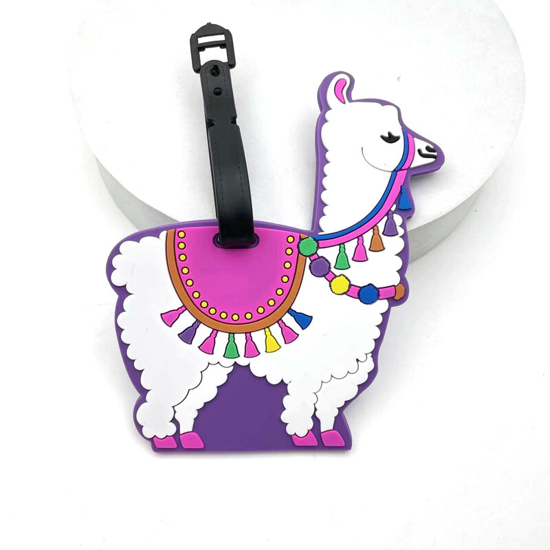 Populaarne valge roosa armas alpaka registreerimispagasi silt pagasisildijaama lennujaama kaotsiminekuvastane silt