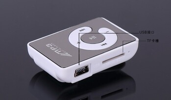 Hot Selling Mirror C Κλιπ κάρτας MP3 Player C Key No Screen Mini Sports MP3 Walkman mp3 