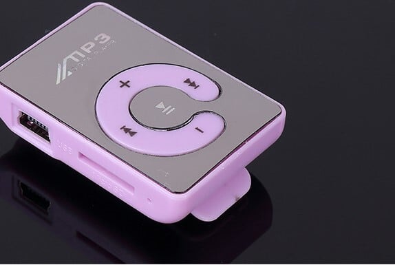 Горещо продавано огледало C щипка за карта MP3 плейър C ключ без екран мини спортен MP3 уокмен mp3 