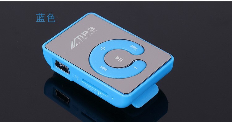 Kuum müük peegel C kaardiklamber MP3-mängija C klahv ilma ekraanita minisport MP3 Walkman mp3 