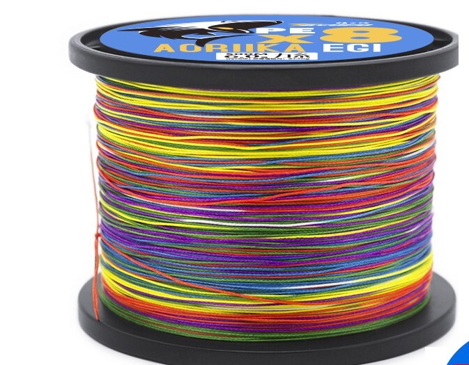 Drava arklio meškerės valas 4 pynės, 8 kasos, 9 kasos, 100 metrų, 300 metrų, 500 metrų pilkai žalias PE valas, dešimt metrų vienos spalvos