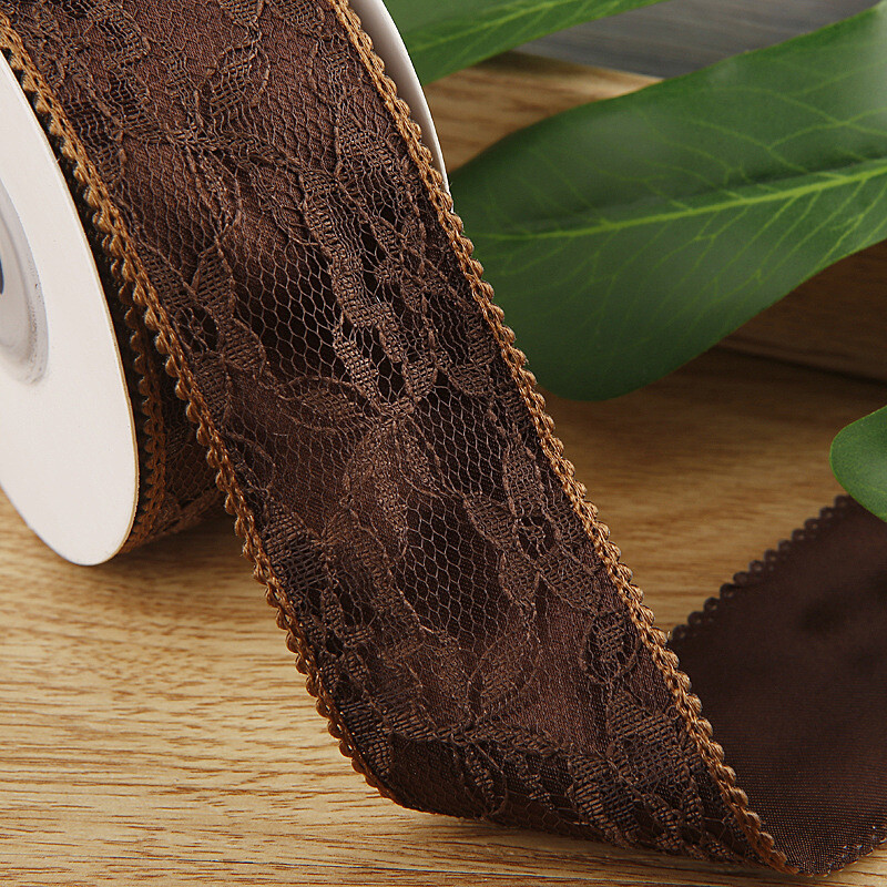 Panglică din poliester din dantelă cu două straturi retro, îmbrăcăminte, pantofi, pălărie de paie, fundă, bricolaj, accesorii pentru păr, material, panglică pentru marginea dinților