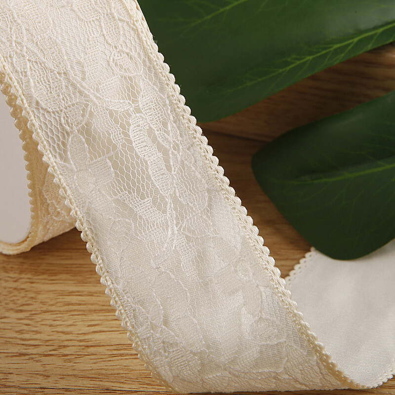 Panglică din poliester din dantelă cu două straturi retro, îmbrăcăminte, pantofi, pălărie de paie, fundă, bricolaj, accesorii pentru păr, material, panglică pentru marginea dinților