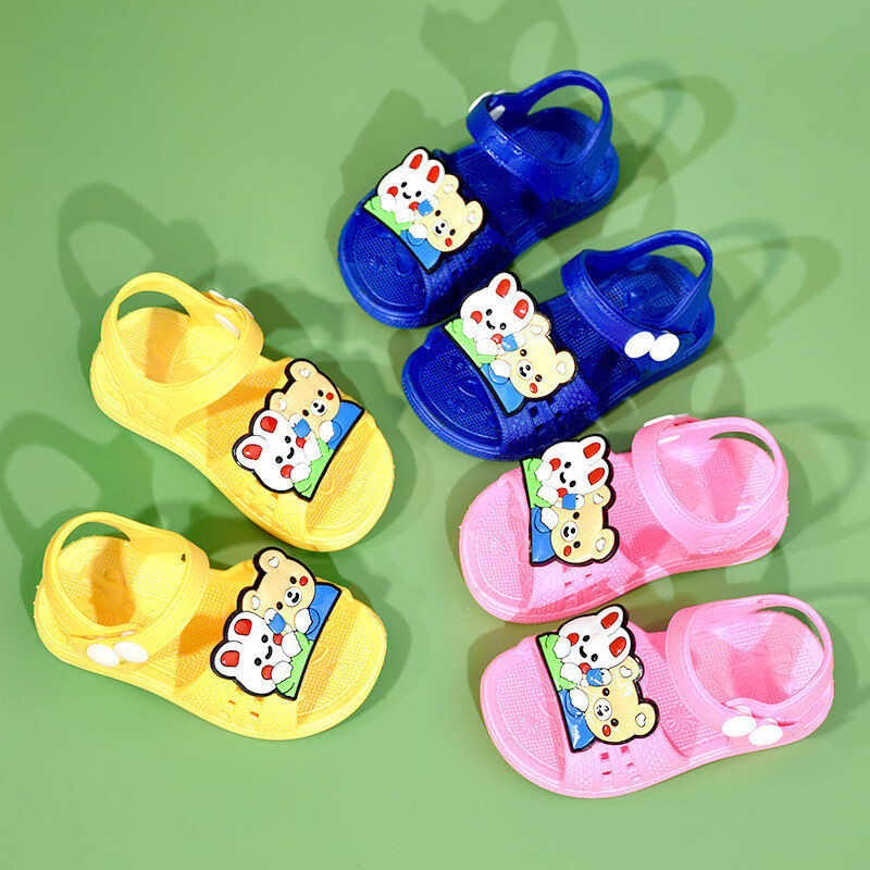 Mergaičių sandalai, 2023 m. Nauji kūdikiai, mergaitės, vaikiški, susegti berniukai Vasariniai minkšti padai Mieli neslystantys sandalai
