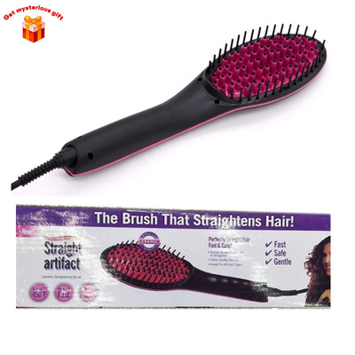 Elektriline soojenduskamm Professionaalne juuksesirgendushari Reguleeritava temperatuuriga juuksesirgendaja Naiste juuste kuumkamm