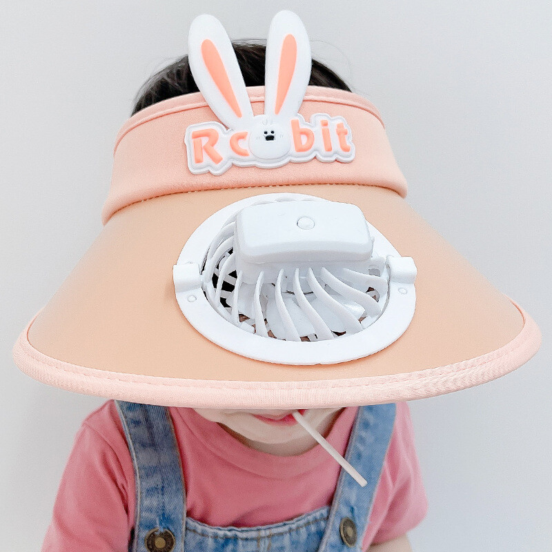 Pălărie pentru copii Protecție solară Pălărie de top goală cu ventilator pentru băieți și fete Pălărie de plajă în aer liber cu bor mare pentru copii