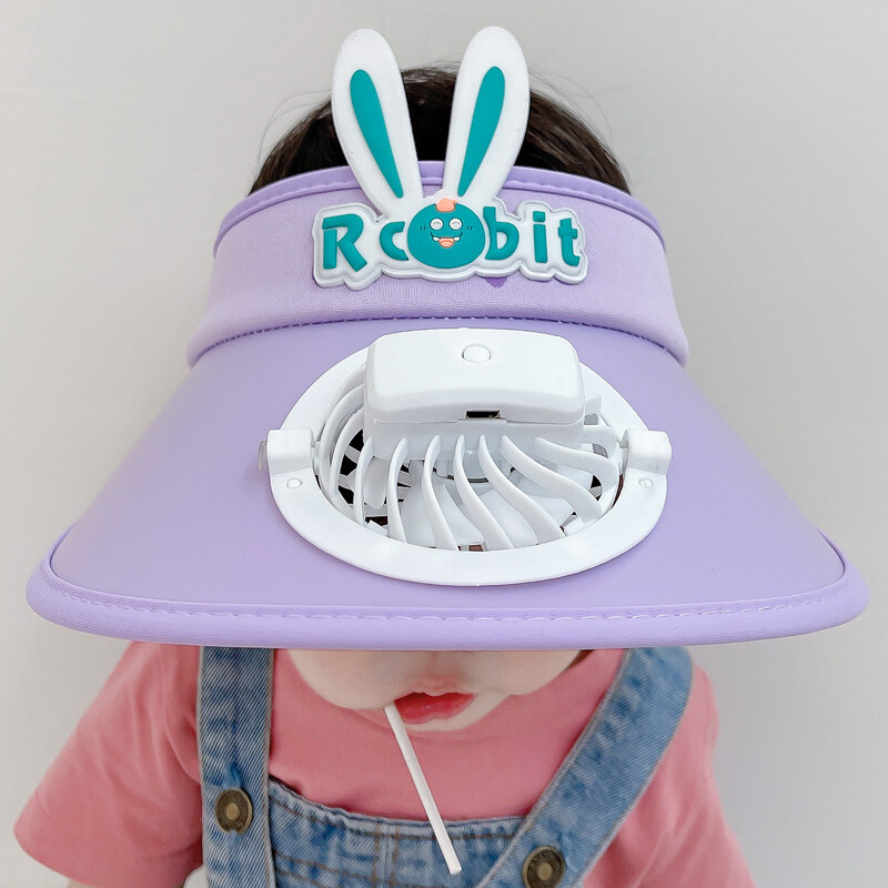 Pălărie pentru copii Protecție solară Pălărie de top goală cu ventilator pentru băieți și fete Pălărie de plajă în aer liber cu bor mare pentru copii