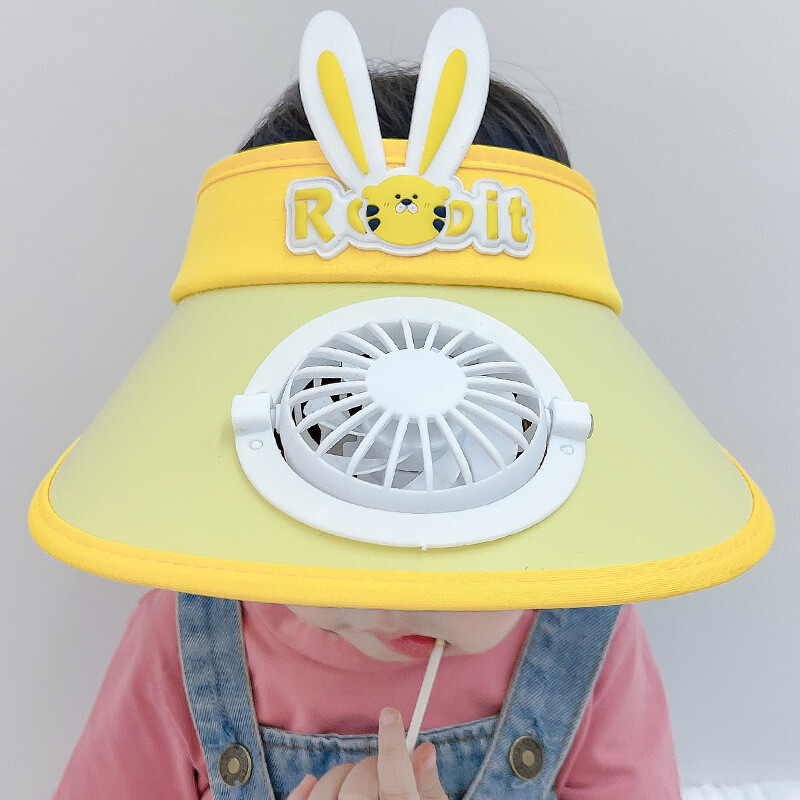 Pălărie pentru copii Protecție solară Pălărie de top goală cu ventilator pentru băieți și fete Pălărie de plajă în aer liber cu bor mare pentru copii