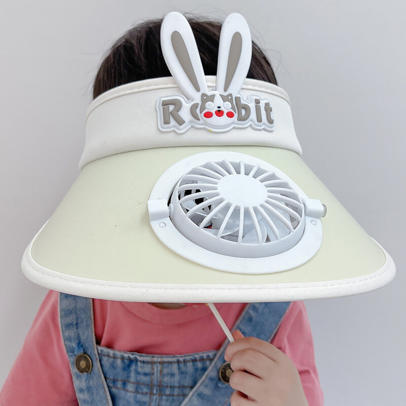 Pălărie pentru copii Protecție solară Pălărie de top goală cu ventilator pentru băieți și fete Pălărie de plajă în aer liber cu bor mare pentru copii