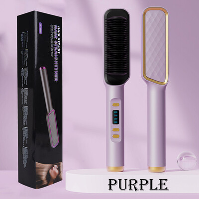 Juuksesirgendaja hari Elektriline kuum kamm juuksesirgendaja juukseharjad kamm kuumsoojenduskamm multifunktsionaalne juuksesirgendaja